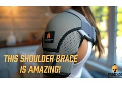 ****Sparthos Shoulder Brace/Adjustable Support Sleeve for Torn Rotator Cuff,
