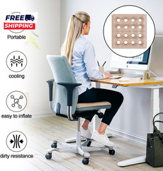 2-Pack Inflatable Seat Cushions Pressure Relief Waffle Cushion Ideal