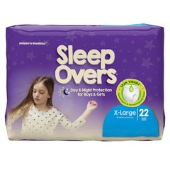 Cuties Sleep Overs Youth Underwear X-Large 85 to 140 lb IncontiPant (Pack of 22)