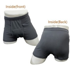 3-Pack Men’s Incontinence Boxer Briefs Reusable Washable Leakproof Comfortable