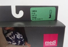 Medi Mediven Plus Calf High Compression, Close Toe, 20-30mm Hg, (Size: IV) Beige