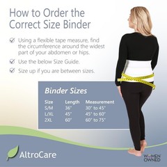 AltroCare Postpartum & Post Surgery Abdominal Binder. 3-Panel belly band for …