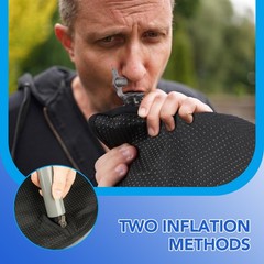 RUIERS Inflatable Seat Cushion 34 Air Cell Travel Air Nozzle Hemorrhoid Tailbone