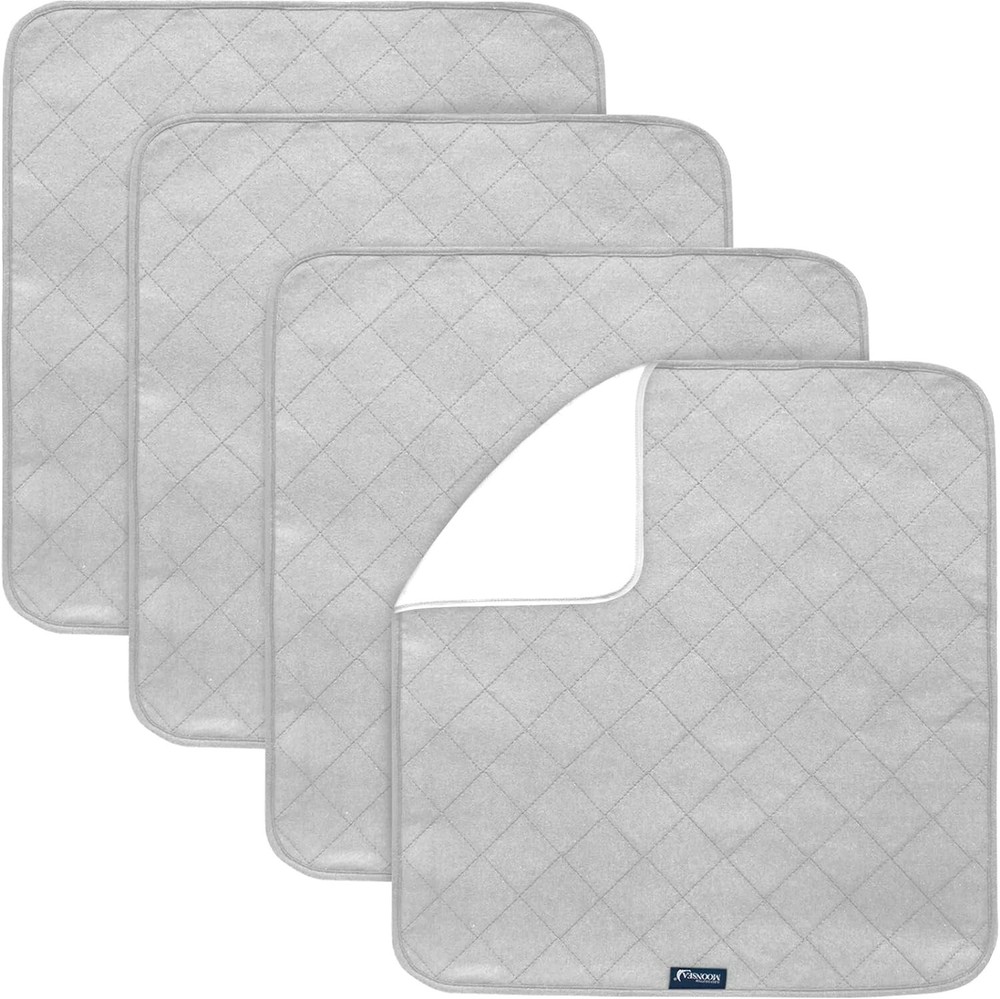 Waterproof Incontinence Chair Pads Reusable Absorbent Pee Pads 22″x21″ 4 Pack