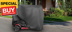 600D Waterproof Scooter Cover Black Power Assisted Mobility Scooter Cover (48 in