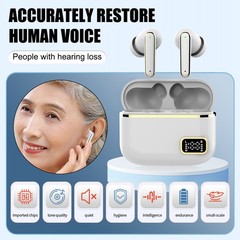 Rechargeable noise-cancelling Amplifiers in-Ear Hearing aids For the Seniors