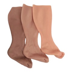 Highly Simulated Skin Artificial Silicone Prosthesis Foot Sleeve Leg Cover Scars