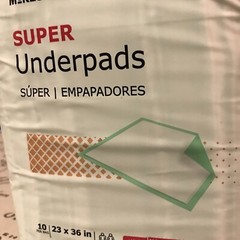 NEW! McKesson Super Disposable Underpads Fluff / Polymer 23X36″ UPMD2336 10 pads