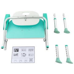 275lbs Foldable Shower Seat Folding Bath Chair Heavy Duty Shower Chair