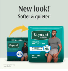 Depend Fresh Protection Men Incontinence Underwear L 40 Count