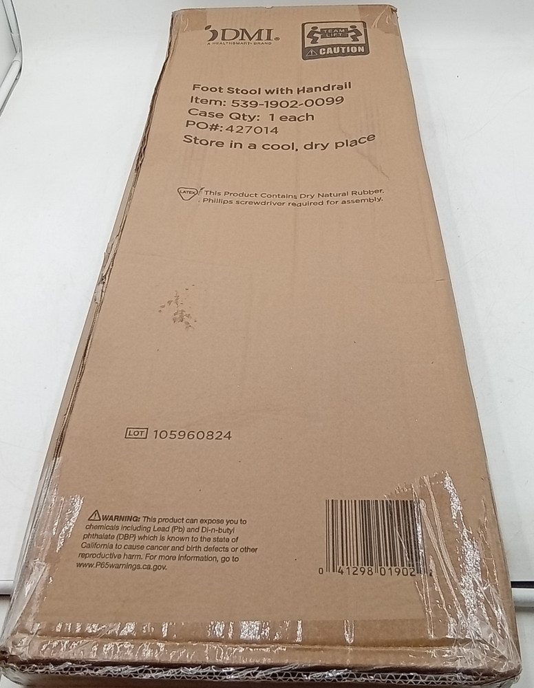 Heavy Duty Step Stool/ Foam Handle Slip-Resistant Texture 300lb Weight Capacity