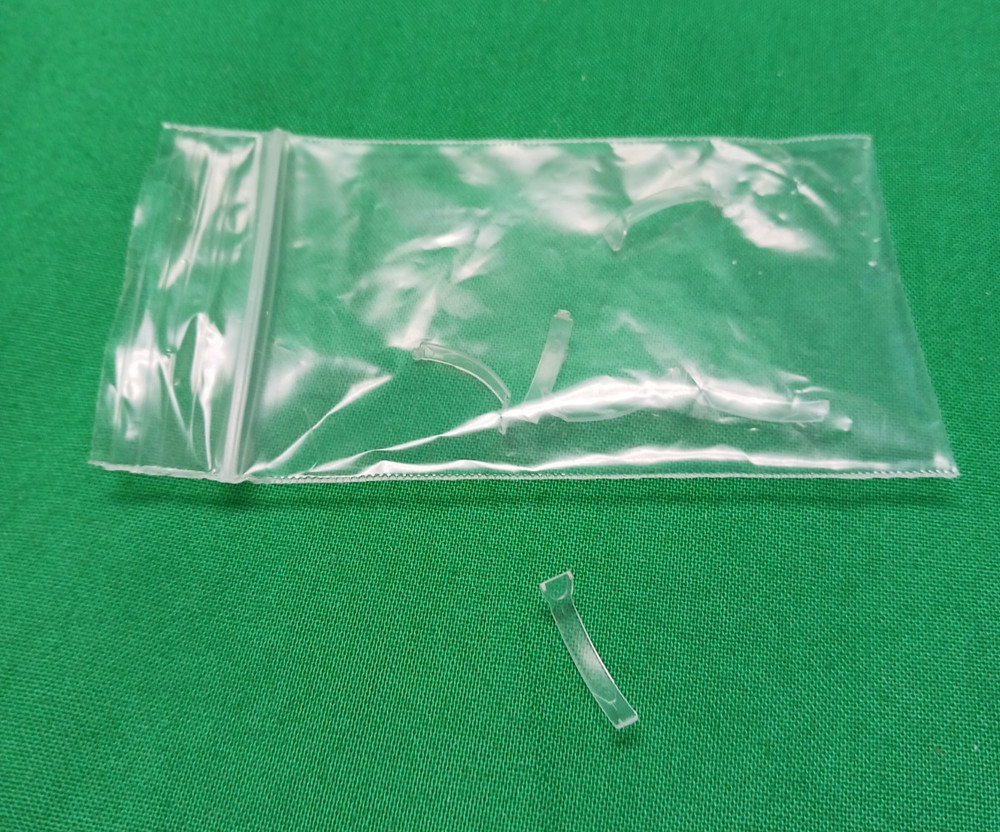 Clear Plastic Hearing Aid Clips/Hooks Unbranded Pkg of 6