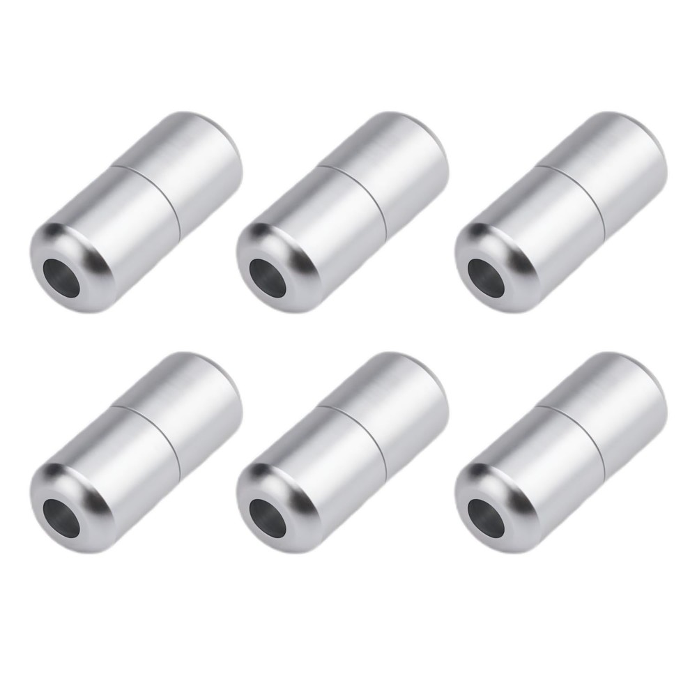 6 Pcs Shoelace Locks Buckle Aluminum Alloy No Tie Shoe Lace Turnbuckle (Silver)