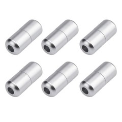 6 Pcs Shoelace Locks Buckle Aluminum Alloy No Tie Shoe Lace Turnbuckle (Silver)