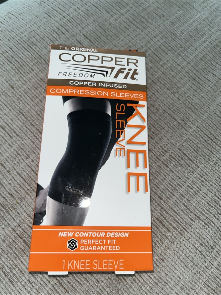 Copper Fit CF2KNLG6 Knee Compression Sleeve – Black