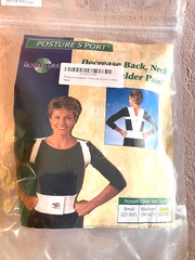 L 42-54″ Posture S’port Decrease Back Neck Shoulder Pain Therapeutic Brace USA!