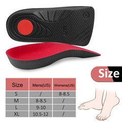 Plantar Fasciitis Arch Support Insoles Shoe Inserts Orthotic Flat Feet Foot Pain