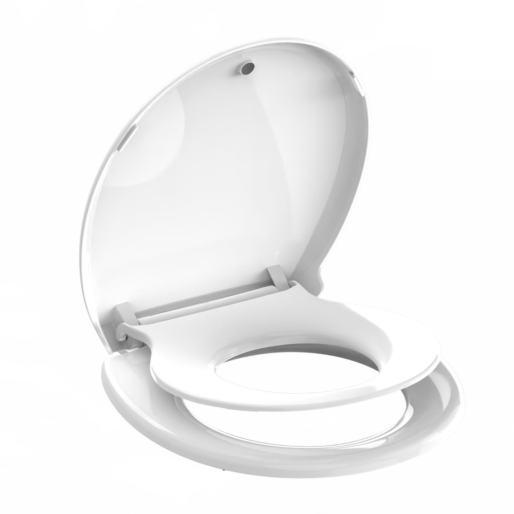 Potty Training Toilet Seat, 16.5″ Round White Seat with With Baby