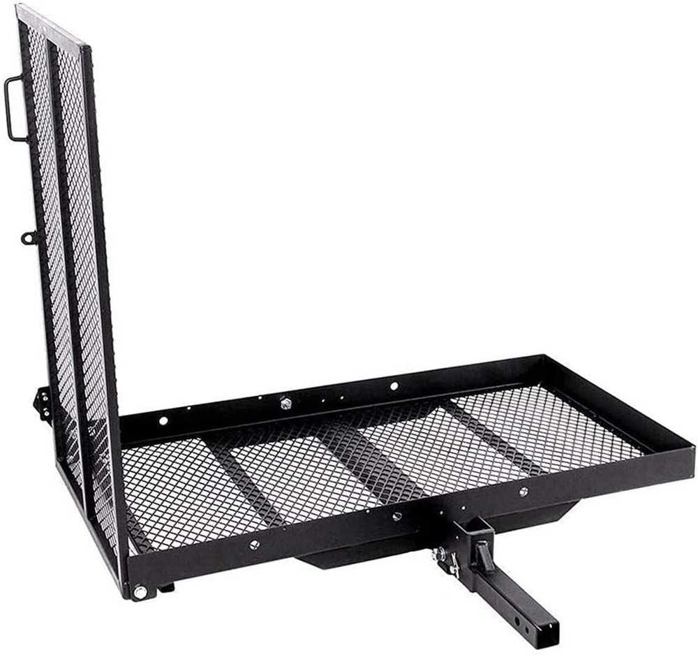 500lbs Wheelchair Hitch Carrier Mobility Electric Scooter Loading Ramp For caR