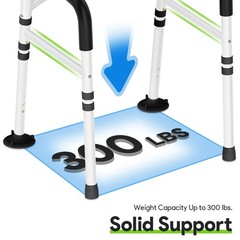 Delog Stand Alone Toilet Safety Rail – Adjustable Width & Height Fit Any Toil…