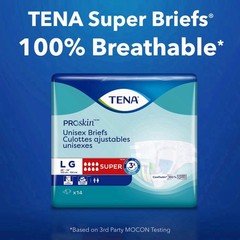 TENA ProSkin Unisex Adult Diapers, Super Absorbency, Large, 56 Count
