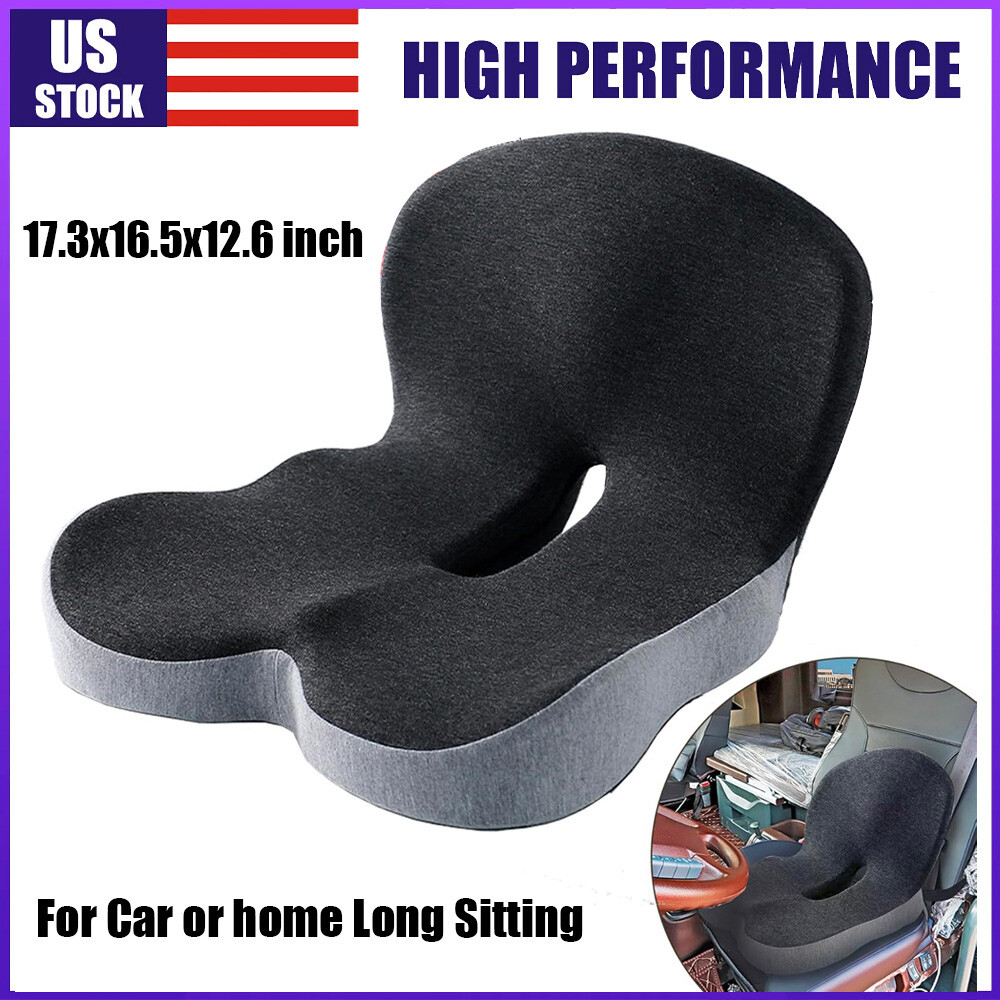 Memory Foam Seat Cushion Lumbar Support Ergonomic Back Support for Office Car