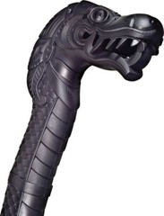 Cold Steel Dragon Shaped Head Walking Stick W/ Black Polypropylene Construction