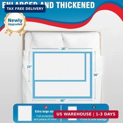 BIGGMED Tear-Resistant Incontinence Bed Pads 40“ x 36“ 130 Gram Heavy Duty (25