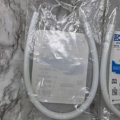 Lot of 2 Urocare White Rubber Extension Tubing 6010 Tubing Connector 18″ Long