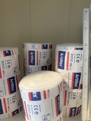4 pieces of Artiflex Orthopedic Wrap, 1 @4 inches, 3 @ 6 inches