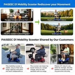 4 Wheels Mobility Scooters Power Wheelchair Folding Electric Scooter For Adult