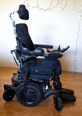 Permobil Power Wheelchair Tilt-In-Space Reclining Joystick 35hr Battery Black