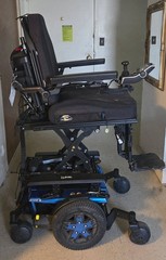 Quantum EDGE 3 Power Wheelchair Power Tilt Elevating Seat Legrest