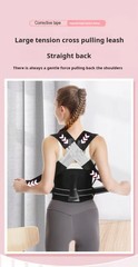 Shoulder and back posture correction with camel straps, adult body shap