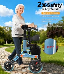 300 Pound-Weight Capacity, Upright 74b – Blue (10″ Front and 8″ Rear Wheel)
