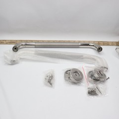 (2-Pk) Grab Bar Knurled Chrome 16″