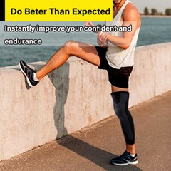 Knee Leg Brace Thigh High Compression Sleeve Socks Support Pain Relief Full Legs