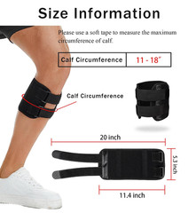 1Pc Calf Brace with Shin Splint for Men Women, Lower Leg Compression Wrap Increa