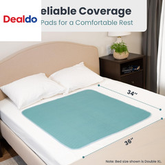 Bed Pads Washable Waterproof 34″ X 36″ (Pack of 2) – Incontinence Bed Pads for A