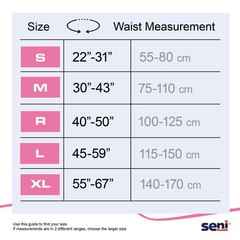 Seni Incontinence Brief Breathable / Overnight S-XL08-BQ1 Severe 8 Ct