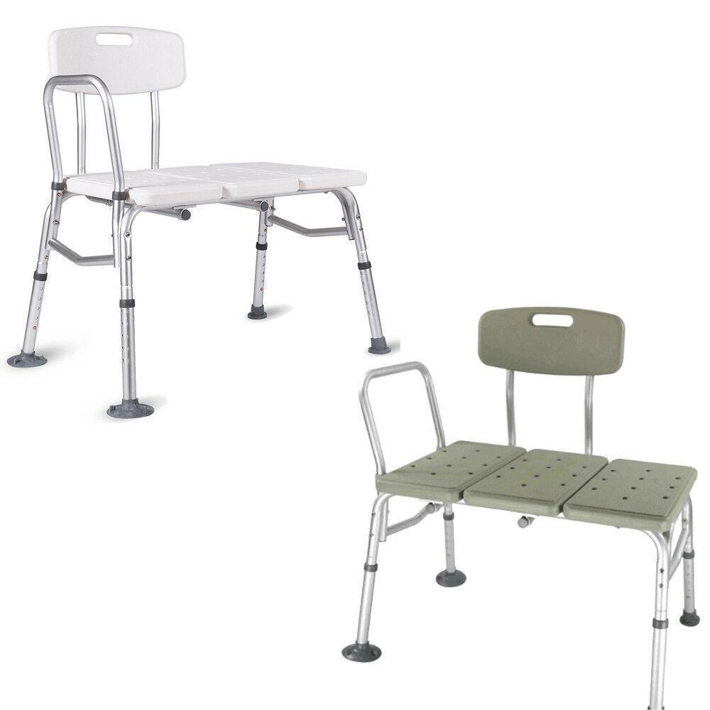Medical Shower Chair Transfer Bench Height Adjustable Bath Tub with Arms