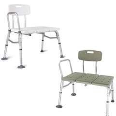 Medical Shower Chair Transfer Bench Height Adjustable Bath Tub with Arms