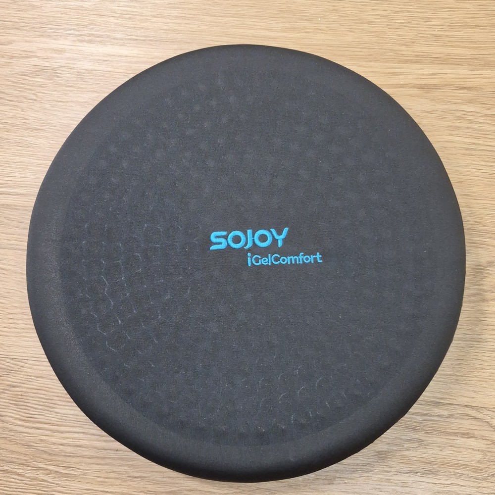 Sojoy iGelComfort Deluxe Gel Swivel Seat Cushion 360 Rotating Memory Foam 14.5″