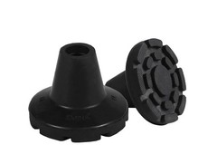 All Terrain Non-Slip Crutch Tips 7/8″ (2 Pack) – Heavy Duty Rubber, Wide Base St