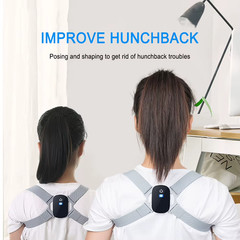 Smart Posture Corrector Back Brace LCD Sensor Vibration Reminder Adjustable 8