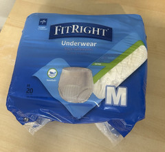 4 Fitright Super Protective Adult Pull Up Underwear Medium ( 28-40 In) 80 Qty