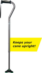 Mobility 731-858 Adjustable Offset Quadpod Walking Cane with Ultra Stable Cane T