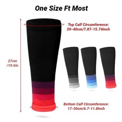 Calf Sleeves Leg Support Compression Socks Running Shin Splint Varicose Vein