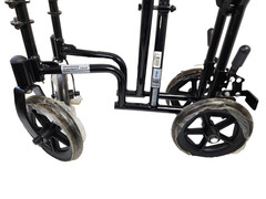 DRIVE Aluminum Transport Wheelchair Chair Steel ATC19-Black 8″ Wheel 300 lb