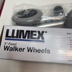 Lumex 5” Walker Wheels Improves Moving Attach to 1″ Standard Tubing ,Adjustable